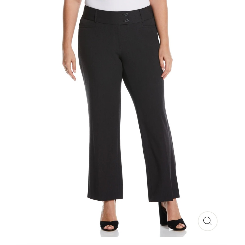 Rafaella | Women’s Black Straight Leg Pants Size 18W